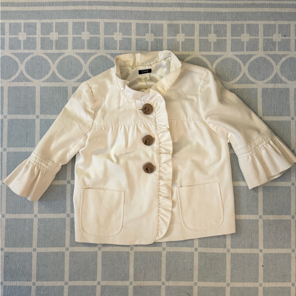 J. Crew Cream Denim Jacket